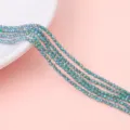 Perle di vetro sfaccettate iridescenti verde acqua per progetti di gioielli fai da te - Verde Trasparente Scuro