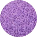 Light purple frosted seed beads for DIY jewelry making and handicraft projects - Violet
