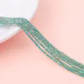 Perle di vetro sfaccettate iridescenti verde acqua per la creazione di gioielli fai-da-te - Verde Trasparente Chiaro