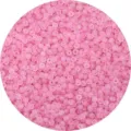 Small frosted pink seed beads for DIY jewelry making and bracelet crafting projects - Dusty Pink