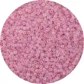 Macro view of pink frosted iridescent glass seed beads for DIY handmade jewelry crafting - Balsam Purple