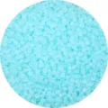 Frosted light blue seed beads for DIY handmade necklaces and bracelets jewelry making - Light Blue
