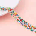 Perline di vetro sfaccettate colorate premium per bracciali e gioielli fai da te creativi - Multicolore