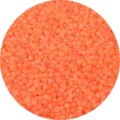 Matte orange seed beads for DIY necklace and bracelet jewelry making accessories. - Light Orange