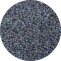 Premium matte iridescent seed beads in blue purple shades for handmade DIY jewelry craft - Mineral Blue