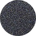 Matte iridescent seed beads for handmade DIY jewelry in deep purple and blue hues - Mineral Black