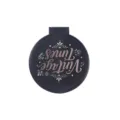 Vintage Times portable black round folding compact mirror for girls' travel and dormitory - Flip Mirror / 7.0x6.5 size / Black