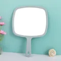 Large grey handheld makeup mirror with ergonomic handle for beauty and salon use - Paper Box / 23*32.5cm / Light Blue