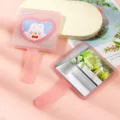 Pink handheld makeup mirror with cute rabbit heart design for travel - Pink Rabbit Style (1) / 9x16cm Square Mirror / Pink Transparent