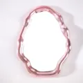 Modern pink electroplated cloud-shaped irregular makeup mirror for desktop vanity - 20.5*27CM / Electroplated Pink