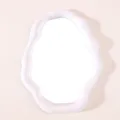White cloud-shaped irregular tabletop makeup mirror for minimalist dressing table - 20.5*27CM / White