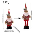 Santa Claus standing doll with telescopic legs, 48cm-63cm adjustable height dimensions - Santa Claus / Retracted 48cm-Extended 63cm