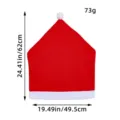 Coprisedia a cappello di Babbo Natale in velluto rosso, 49,5 x 62 cm, peso 73g - Vestibilità regolare