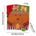 Reindeer Christmas chair cover with dimensions 52x47cm for festive holiday home decor - Reindeer Style