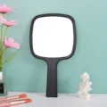 Professional black handheld makeup mirror for salon and daily portable beauty use - Large Spatula Mirror (13x23cm) / Black