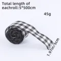 Rollo de cinta navideña de arpillera a cuadros blancos y negros, 5 cm para decoro DIY - Rollo de 5 Metros / 5cm de Ancho / Cuadros Blanco y Negro