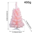 Roze droom gevlokte kunstmatige kerstboom van 60 cm met sneeuweffect voor de feestdagen - S3-46/60CM Kersenbloesemboom (Kunststof Standaard)