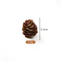 Natural brown pinecone for DIY Christmas wreaths, 2-3cm height, 2.2g lightweight - 2-3cm / Pine Cone Flowers 2-3cm