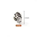 Natural snowy pine cone 2-3cm size for DIY Christmas crafts and handmade wreath decor - 2-3cm / Flocked Pine Cone Flowers 2-3cm