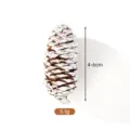 Natural pinecone with white paint tips for Christmas DIY decoration 4-6cm size - 46cm / White-Tipped Spruce Pine