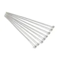 Silver-toned ball head pins for DIY handmade jewelry making, ideal for earring accessories. - 16mm 200pcs/Pack / White K