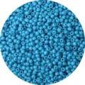 High-quality 4mm sky blue glass seed beads with matte oil paint finish for DIY jewelry making - Sky Blue