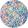 Mixed 4mm pastel oil painting glass seed beads for DIY handmade jewelry and crafts - Macaron Mixed
