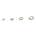 Set of four gold-colored double split rings in graduated sizes for DIY jewelry making - 5mm (500 Pieces/Pack) / Gold