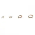 Gold split rings connectors in four sizes for jewelry making and DIY projects - 5mm (500 Pieces/Pack) / KC Gold