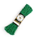 Levendig groene ric-rac golvende bies van polyester voor DIY naaien - 8mm 15 Yards/Verpakking / Grasgroen