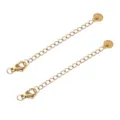 Gouden roestvrijstalen sieraden verlengketting met karabijnhaak voor DIY armbanden en kettingen. - Rond Gegraveerde Stijl / 5 Stuks/Verpakking / Goud