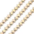 Shiny gold electroplated star loose beads for DIY handmade jewelry making and crafts - 4mm (Approx. 120 Pieces/Pack) / KC Gold
