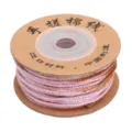 Handgedrehtes Sternenhimmel-Polyester-Baumwollgarn mit Golddraht für DIY - 1 Rolle Packung (1.2mm x 25m) / 2# Lila Braun Verlauf