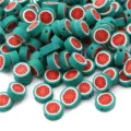 Handgefertigte Polymer-Ton-Perlen mit Wassermelonen-Muster für DIY-Schmuckherstellung - Wassermelone-Stil