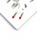 Colgantes de zapatos de tacón alto en esmalte rojo y aleación dorada para joyería DIY creativa - Estilo de Tacones Altos 1 (BJI1076)