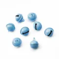 Grelots en métal bleu clair pour la fabrication de bijoux DIY et artisanat. - 10 Pièces/Paquet (22mm) / Bleu clair