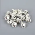Clochettes argentées brillantes pour la fabrication de bijoux DIY et l'artisanat - 70 Pièces/Paquet (12mm) / Argent