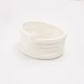 White polyester cord for DIY handmade weaving, crafts, and jewelry packaging decoration - 5m Pack / Light Beige