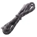 Corde tressée en polyester à motif gris et blanc pour bijoux DIY et artisanat fait main - Environ 100m/Faisceau / Gris Bicolore