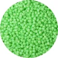 4mm lime green solid color baked paint glass seed beads for DIY jewelry making crafts - Green
