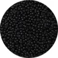 Premium 4mm black opaque baked paint glass seed beads for DIY handmade jewelry making - Black
