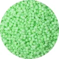 4mm light green solid color glass seed beads for DIY jewelry making and handmade crafts - Fruit Green