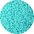 Solid color painted 4mm turquoise glass seed beads for DIY handmade jewelry crafting - Sky Blue