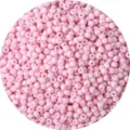 Premium 4mm opaque pink painted glass seed beads for DIY jewelry making and handmade crafts - Magenta Pink