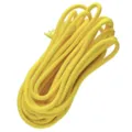 Corde tressée en polyester jaune vif pour l'artisanat DIY, décoration et emballage cadeau - Environ 100m/Faisceau / Jaune Uni