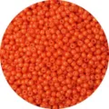 4mm vibrant orange baked paint glass seed beads for DIY jewelry making accessories - Orange Red