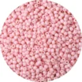 4mm light pink baked lacquer glass seed beads for DIY jewelry making - Deep Pink