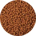 Terracotta brown 4mm glass seed beads with oil paint finish for DIY jewelry crafting - Brown Yellow