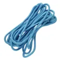 Cordon tressé en polyester bleu ciel durable pour bricolage et projets de bijoux - Environ 100m/Faisceau / Bleu Uni