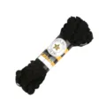 Zwarte polyester golvende ric-rac lintafwerking voor doe-het-zelf naaien en decoratie - 8mm 15 Yards/Verpakking / Zwart